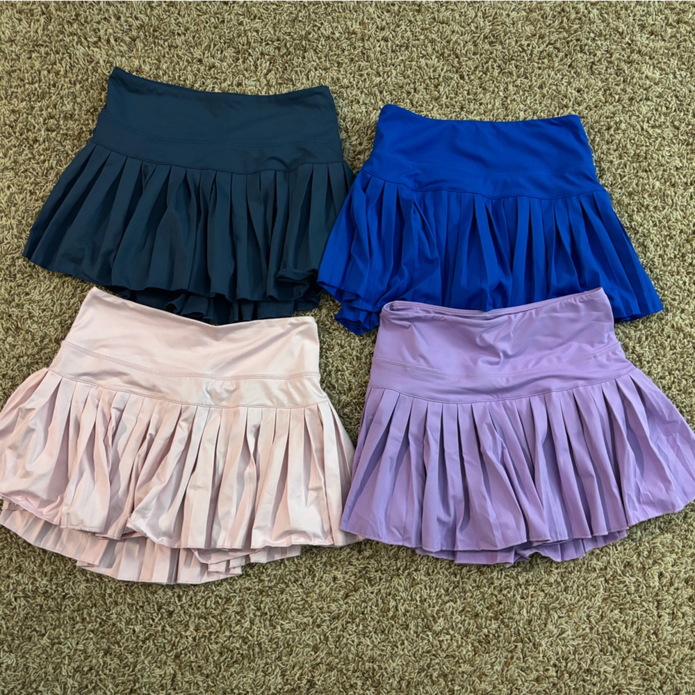 Stylish Women's Mini Skirt Set - Black, Blue(sold),Pink, Purple EACH $15 ALL $40